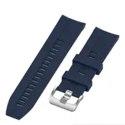 2PCS Smart Watch Plaid Elegant Silicone Strap Wristband 20mm for LS02 - Midnight Blue