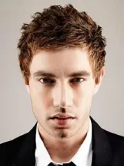 Mens Short Wig Brown Layered Natural Synthetic Costume Cosplay Hair Wig