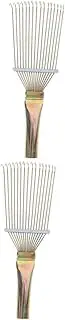 BESPORTBLE 2pcs Horse Grooming Horse Cleaning Rake Livestock Metal Grooming Rake Cattle Hair Brush