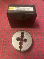 Interstate Round Adjustable Die 3/8-16 x 2” O.D. UNF HSS New