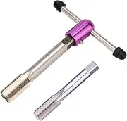 [Generic] Hand Threading Taps,Left and Right Thread Screw Tap | Portable Thread Repair Tool, Thread Restorer Tool With Wrench For Outdoor Activities