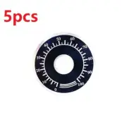 Sleek Black Potentiometer Variable Transformer Dial Control Plate (5pcs)