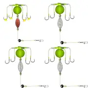 Carp Fishing | 4X Stainless Steel Hook Carp Fishing Gear Equipment | Sports & Outdoor Recreation Accessories, Bait Holder for Freshwater and Seawater