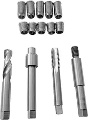 M11x2.0 Two Sizes Thread Repair kit (Including 5 Inserts 16.2mm Length,5 Stainless Steel Inserts 28.2mm Length)