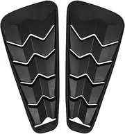 Quarter Side Window Louvers Compatible for Ford Mustang 05-14 Matte Black ABS Window Visor Cover Sun Rain Shade Vent (2PCS)