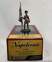 W Britain Napoleonic Wars 36020 Black Watch Highlander Ensign King's Colors