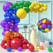 Rainbow Balloons Arch Kit - 102 Pcs 18/10/12/5 Inch Rainbow Balloon Difference S