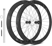 36T/54T Ratchet System 50mm Ultralight Carbon Fiber Rims 700C Road Bike Wheelset Sealed Bearings Hub Disc Brake Thru-Axle Wheels