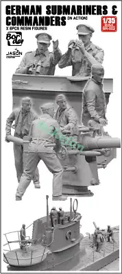 Border BR-002 1/35 German Submarines Commanders (Set of 6) (Plastic model)