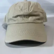 Vtg NOS Blank OC Outdoor Cap Hat Tan Strapback Unstructured Low Dad Cap New
