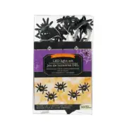1 pack Halloween spider shaped LED String Lights 10 lights 3' battery operated