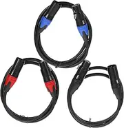 Vaguelly 3pcs Microphone Cables Male to Female Balanced Mic Cords for Audio Transmission Noise Reduction for Recording Podcasting Gaming