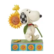 Peanuts by Jim Shore Snoopy & Woodstock with Sunflower