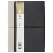 Otto A5 Notebook with File Pocket 192 Pages Tan