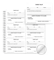 Carbonless Record Book with 300 Tardy Slips