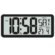 2X(Square Wall Clock Series, 13.8inch Digital Jumbo Alarm Clock, LCD6983