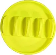 Dickly Silicone Taco Plates Holder for Soft and Hard Tacos 4 Shell Slots Stable Base Taco Holder Rack for Dorms Kitchen Restaurants, Yellow