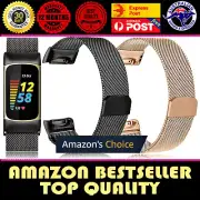 For Fitbit Charge 6 5 4 Watch Strap Milanese Stainless Steel Band Magnetic Loop