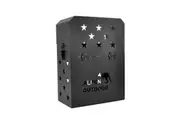 Alpen Outdoor Lockable Jerry Can Holder With Lid 3mm Thickness Aluminium For 20L Fuel Tank For Camping Caravans 4WD Trailer Canopy Camper L38xD52xW21.5cm Black