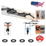 Compact Wall Mount Pull Up Bar with Comfort Grips - Ideal for Strength Training