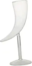 FUNOMOCYA Unique Wine Glass Bar Accessory Moon Shape Cocktail Glass Smooth Touch Experience