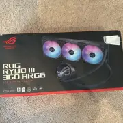 ASUS ROG RYUO III 360 ARGB All-in-one AIO Liquid CPU Cooler 360mm Radiator, Aset