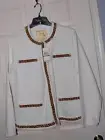Michael Kors® White Denim Fray Jacket. Wmns Plus Size 16W - NWT
