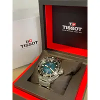 在飛比找蝦皮購物優惠-【全舜行】TISSOT SEASTAR2000湖水藍綠 [T