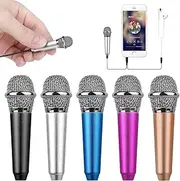 Uniwit® Mini Portable Vocal/Instrument Microphone For Mobile phone laptop Notebook Apple iPhone Sumsung Android With Holder Clip - Silver
