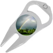 Rainbow Golf Ball Marker Divot Repair Tool Bottle Opener
