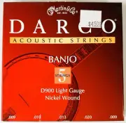 Martin Darco D900 Banjo Strings 5 String Light Nickel Wound 9-20