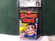 1981 Stick-Ons Wax Pack GAI 9.5
