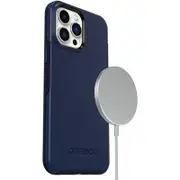 OtterBox Apple iPhone 13 Pro Max / iPhone 12 Pro Max Symmetry Series+ Antimicrobial Case with MagSafe - Navy Cap (Blue) (77-83602)