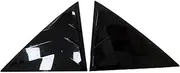 Compatible with Honda Accord 7th Sedan 2003-2007 Gloss Black Rear Window Louver Shutter Cover Side Vent Trim Windshield Cover Accessories