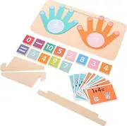 KICHOUSE Montessori Math Toys Set Wooden Educational Finger Counting Blocks for Boys and Girls Early Learning Math Manipulatives