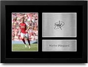 HWC Trading FR A4 Martin Odegaard Gifts Printed Signed Autograph Picture for Football Fans and Supporters - A4 Framed