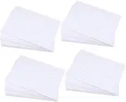 200Pcs White Index Cards Ruled Blank Flashcards for Students Teachers Office Use Portable Note Cards for Craft Projects Planning Writing and Studying Supplies