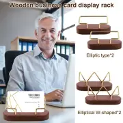 2 Pcs Business Card Holder Wood Business Card Holder Display Large xdjXU