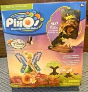 NIP Disney Fairies Pixos Deco Kit - 500 Pixos, 4 templates, 1 plastic fig