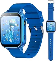 PTHTECHUS® Smart Watch for Kids Toys, 4-14 Ys Boys and Girls with 22 Games Camera Video Music Player Pedometer Alarm Clock Torch Calendar Calculator Learn card Audiostory habit tracking HD Watch Gifts
