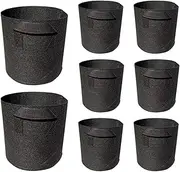Lily Plant Pots for Pond, Fabric Pots with Handles, Fabric Plant Bags, Breathable Nonwoven Material, 8 Pieces, Built-in Side Handles for Backyard Patio Use