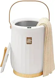Viviendo Luxury Towel Warmer Bucket Style - White Large Towel Heater Portable Spa Towel Warmer for Bathroom - Fragrance System, Children's Lock, LED Display, Fits Up to Two Oversized Towels, Blanket