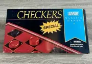 Vintage Parker Brothers Classic Games Checkers w/Folding Board Factory Sealed.