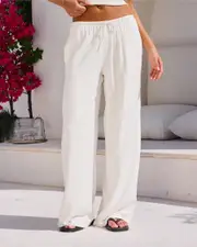[Mooloola] Mooloola Women's Symi Vanessa Pants in Cream Size 8 8 Cream