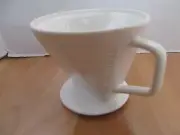 Starbucks Classic Pour-Over #4 Drip Coffee Maker White Ceramic NEW