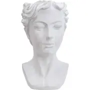 LVD Concrete Lucia Bust Sculpture Planter Pot Home/Garden Decor 23x34cm White