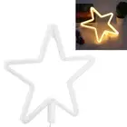 (Warm Color) ABSPVC Star Shape Neon Light IP45 For Dinner Party Proposal