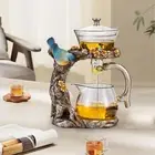 Kungfu Glass Tea Set Magnetic Teapot for Outdoor Camping Holiday Gifts Home