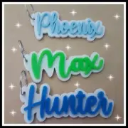 Personalised Keyring For School Bag Name Tag