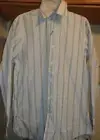 HUGO BOSS WHITE /MULTI STRIPE REGULAR FIT "ENZO" DRESS SHIRT NWT SZ 16-32/33